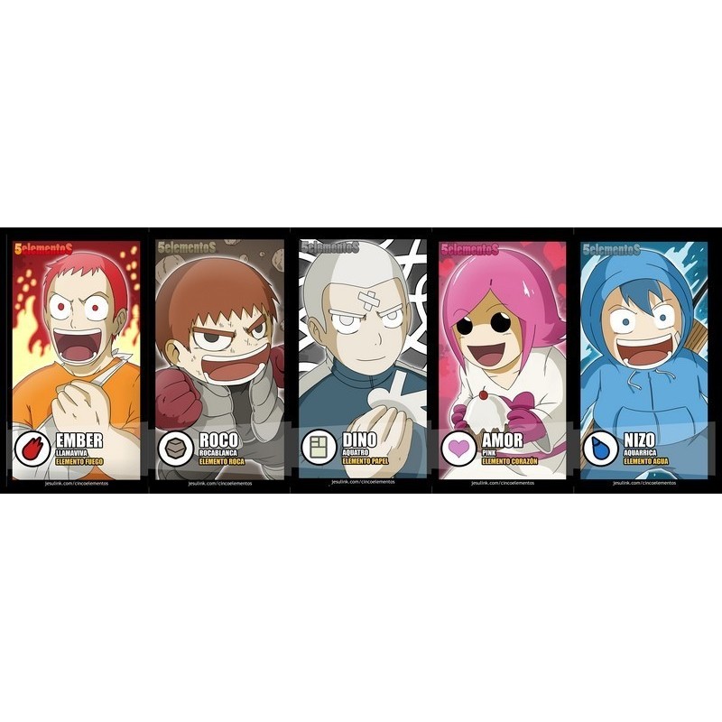 Marcapáginas 5 elementos nº03