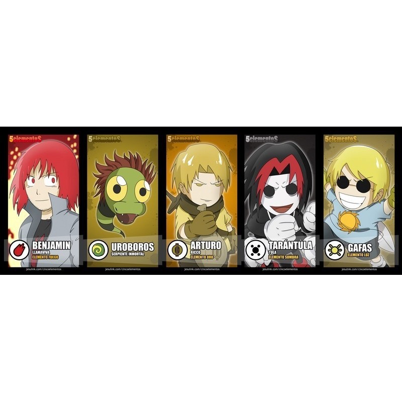 Marcapáginas 5 elementos nº04