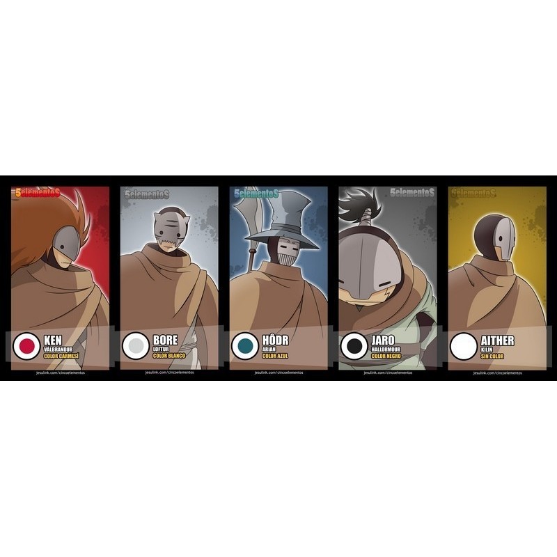 Marcapáginas 5 elementos nº05