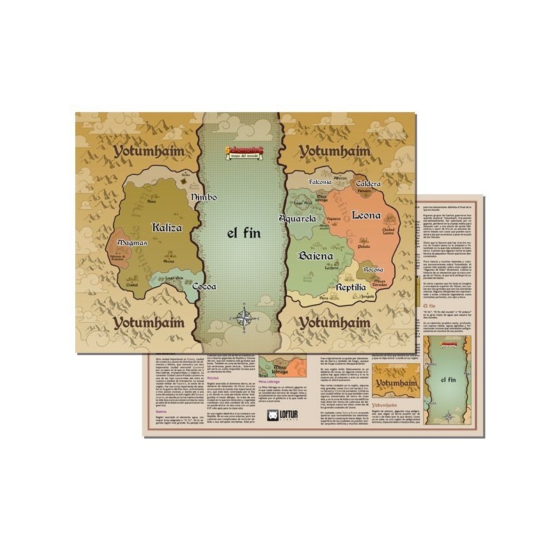 Mapa 5 elementos mediano (42 x 30 cm)