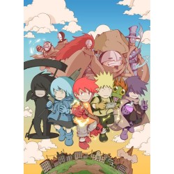 Lámina conmemorativa Artbook 5 elementos