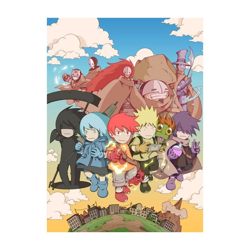 Lámina conmemorativa Artbook 5 elementos