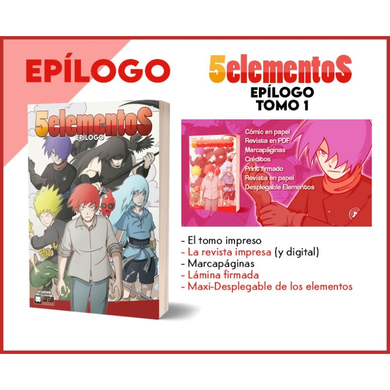 5 elementos Epílogo 1 (PACK COMBO) (RESERVA)