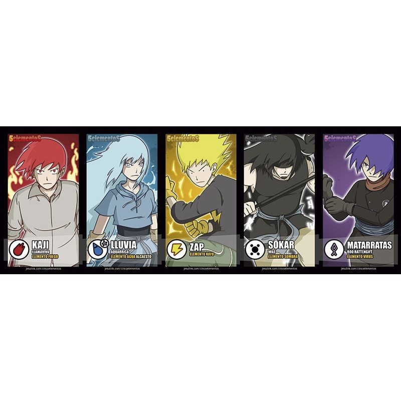 Marcapáginas 5 elementos nº09