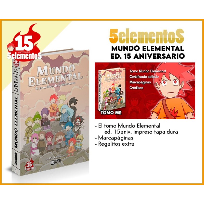 MUNDO ELEMENTAL 15 ANIVERSARIO 5 elementos (PACK BÁSICO)